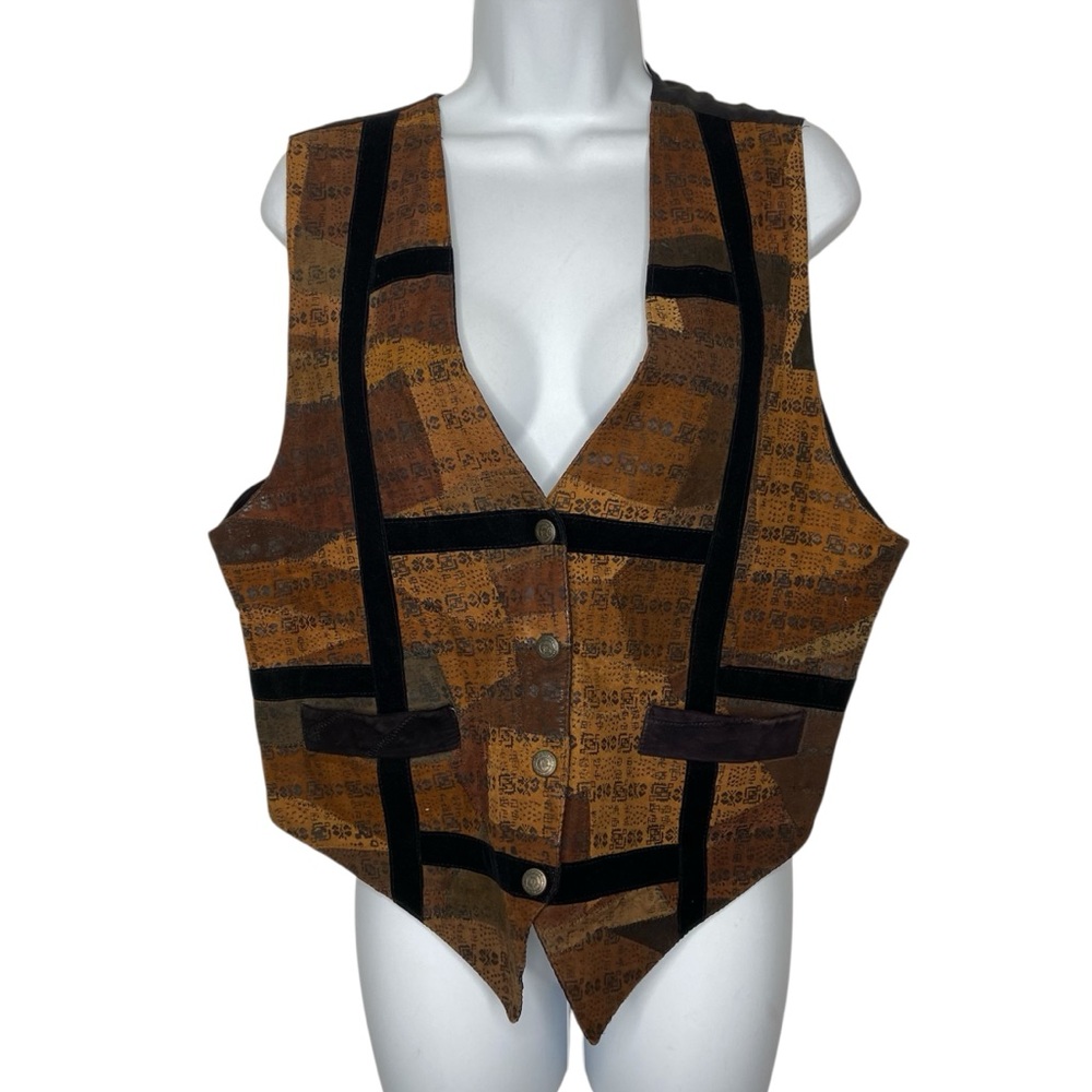 PTNY Vintage Patch Leather Vest